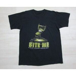 Vintage 90s Mystery Science Theater 3000 T-Shirt (M/L) 1996 Bite Me Crow T Robot